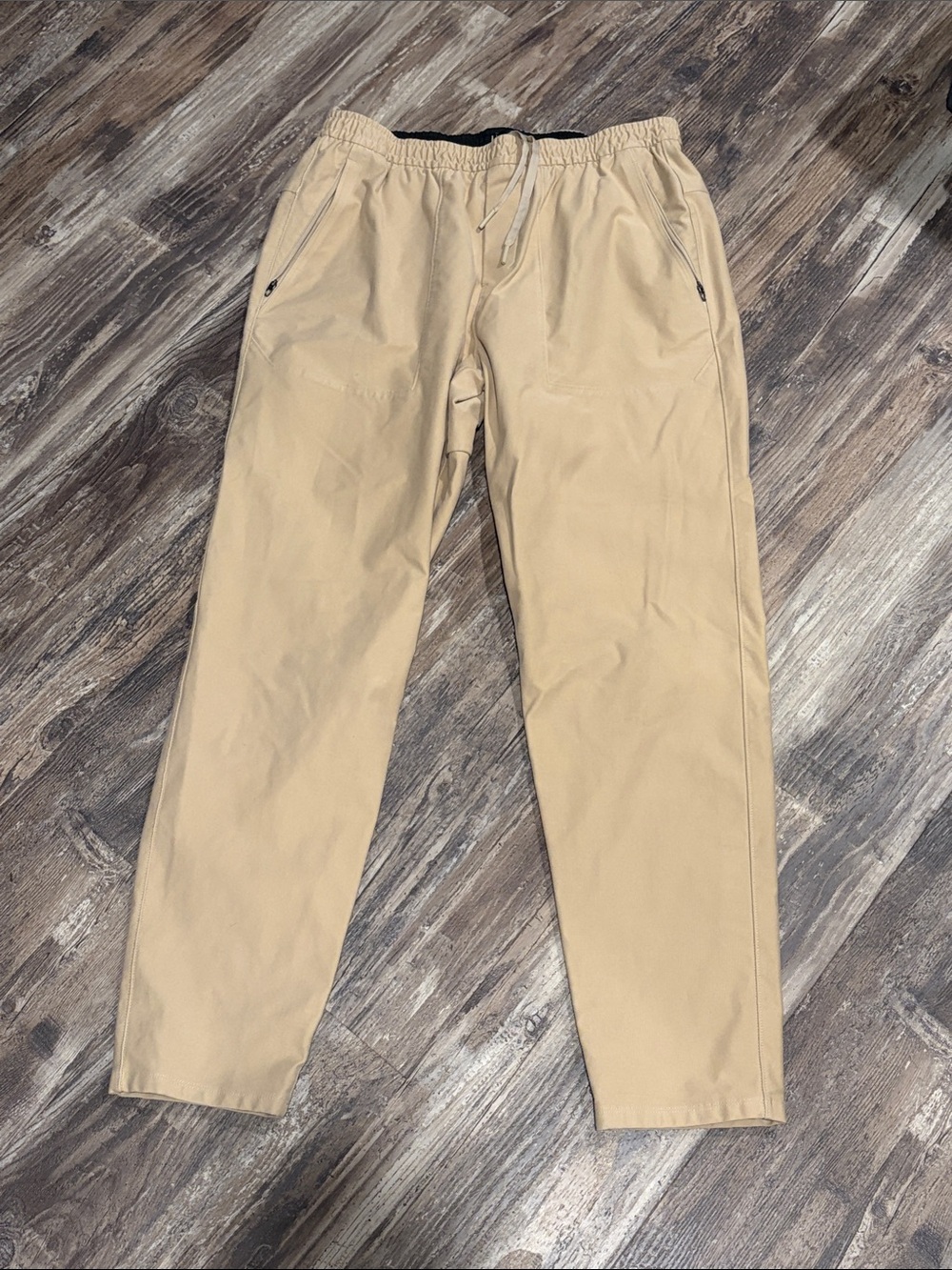 Lulu Lemon Men's Casual Drawstring Chino Pants - Khaki worn twice.